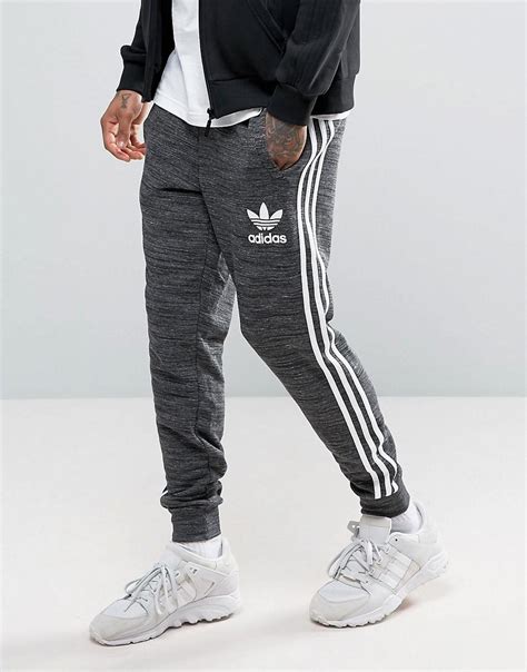 mens black adidas original joggers|Adidas originals men's joggers.